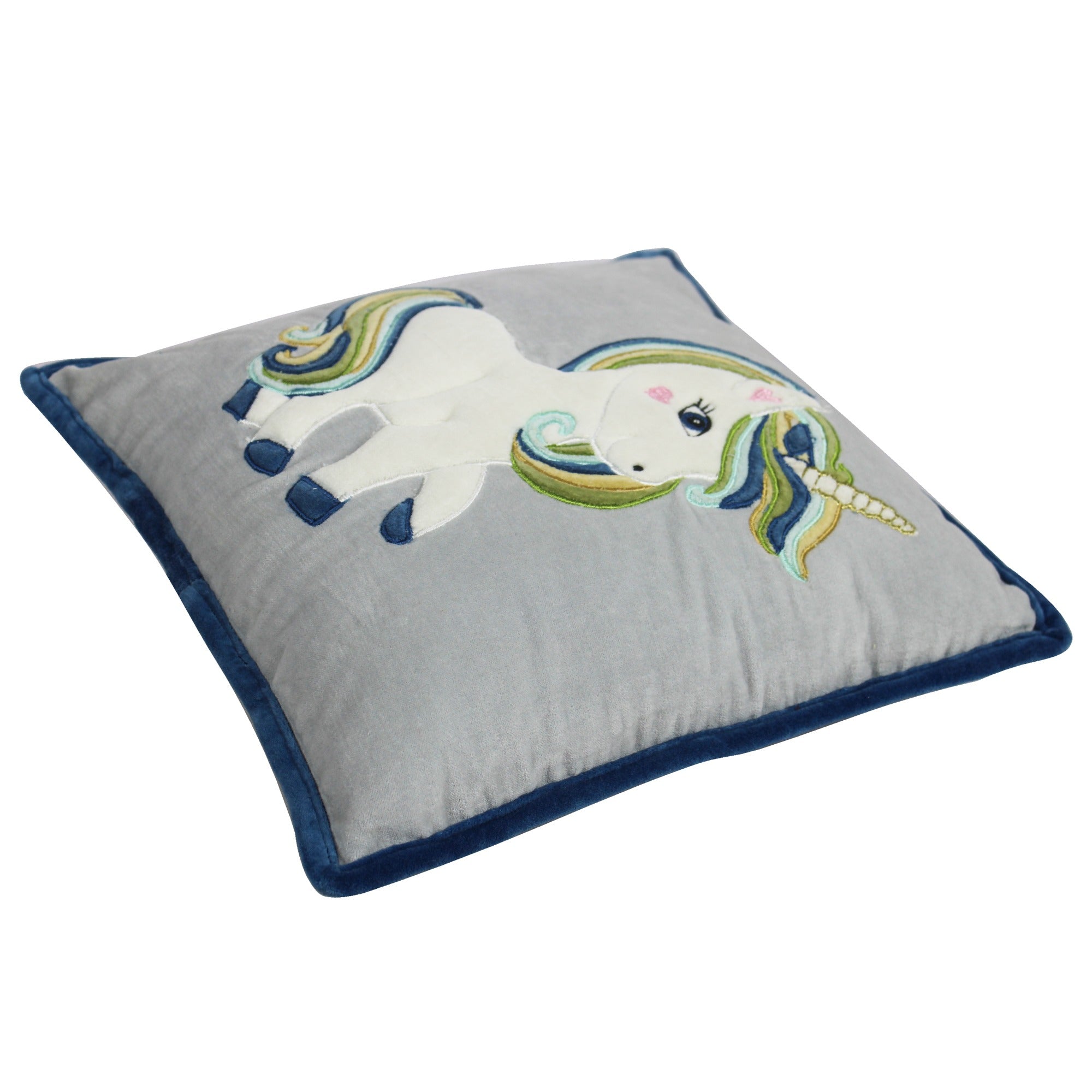 Unicorn Quilt with 2 Soft Pillows